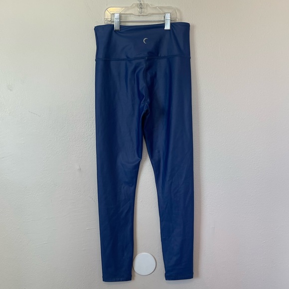 Zyia Blue Metallic Light n Tight Hi-Rise Leggings - Picture 4 of 6